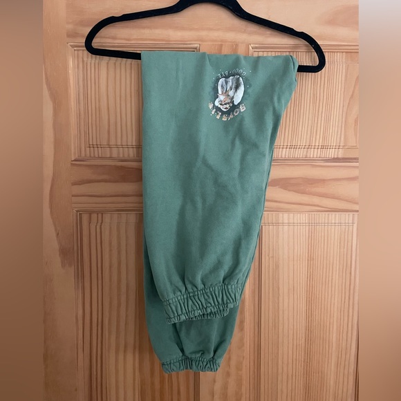 Boys Lie Pants - Boys Lie Green Sweatpants